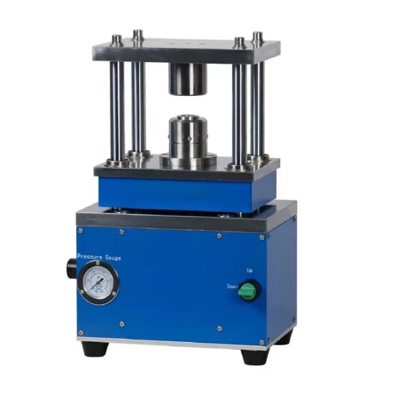 Pneumatic crimping machine for coin cell research